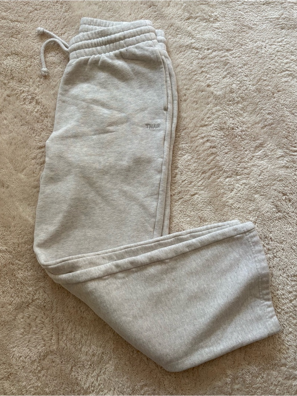 TNA Men's Heather Light Gray Joggers with Drawstring